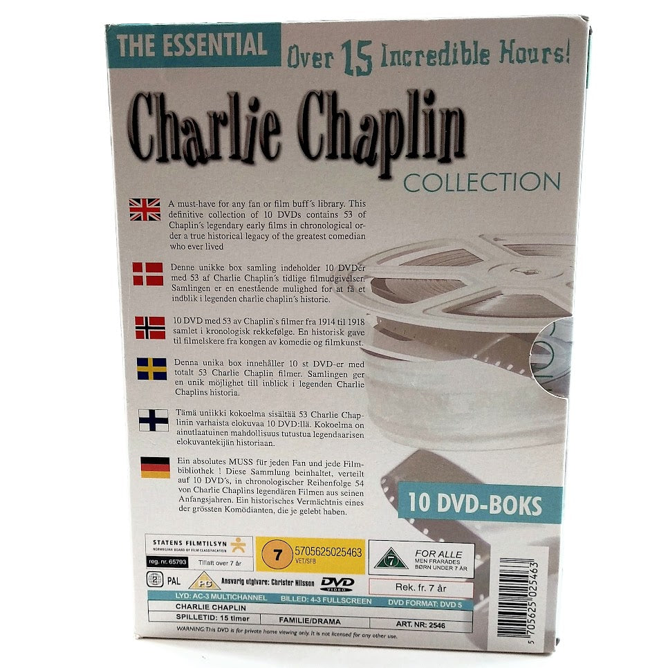 The Essential Charlie Chaplin Collection 10 DVD kokoelma
