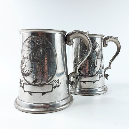English Pewter tinatuopit 2 kpl
