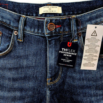 Tommy Hilfiger Layton Extra Slim Fit stretchfarkut koko 33/34"
