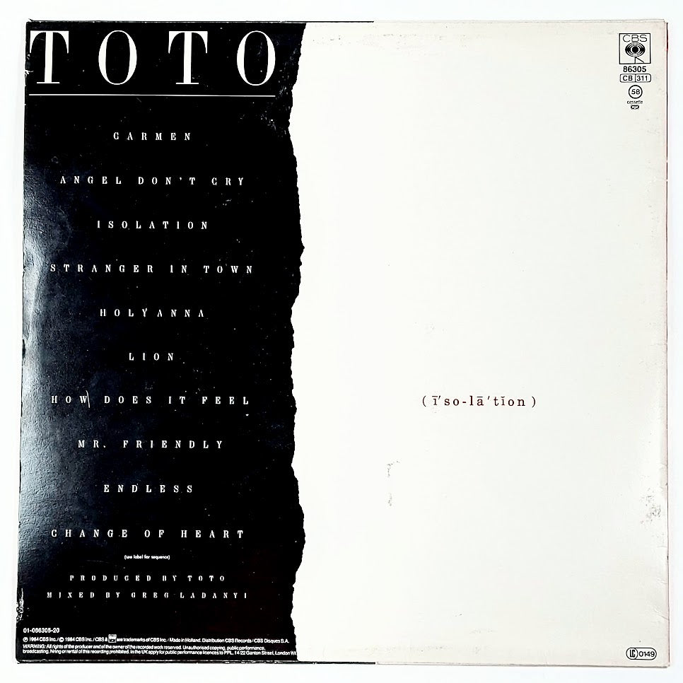 Toto: Isolation LP