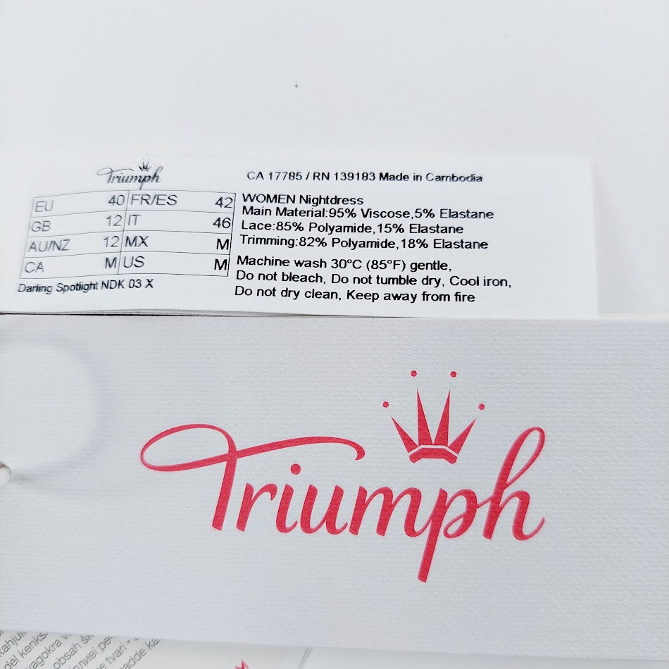 Triumph hihaton yöpaita koko 40
