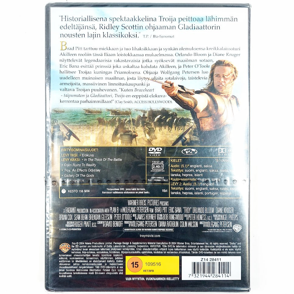 Troija DVD 2 levyä