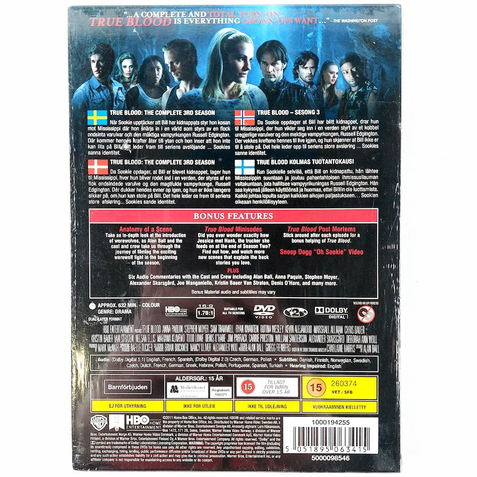 True Blood - Kolmas tuotantokausi 5DVD