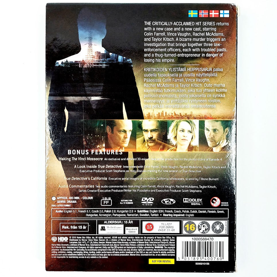 True Detective The complete second season 3 DVD