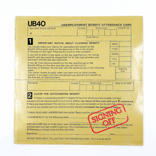 UB40: Signing Off 2LP