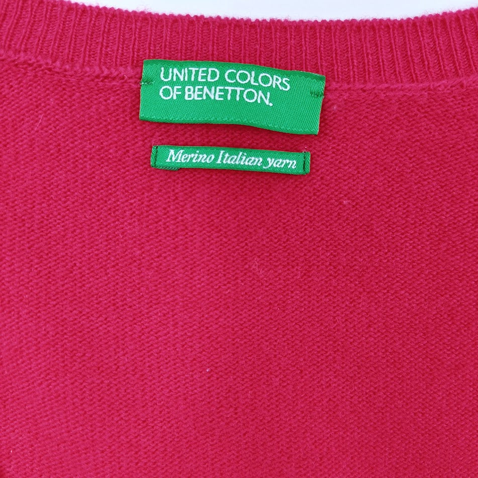 United Colors of Benetton Merino Italian yarn villaneule koko M