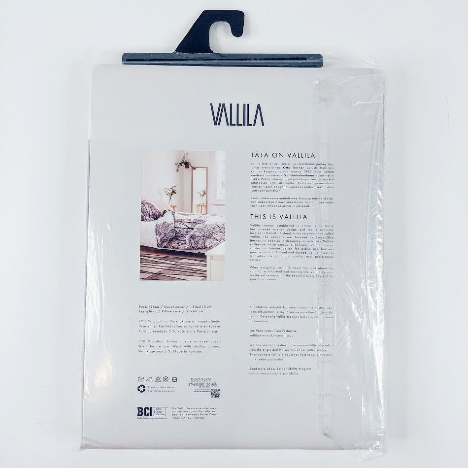 Vallila Hombret, beige pussilakanasetti 150x210 cm