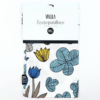 Vallila Lemmikki blue beige tyynynpäällinen 43x43 cm