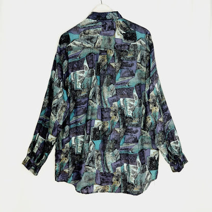 Van Zon vintage silkkikauluspaita koko M