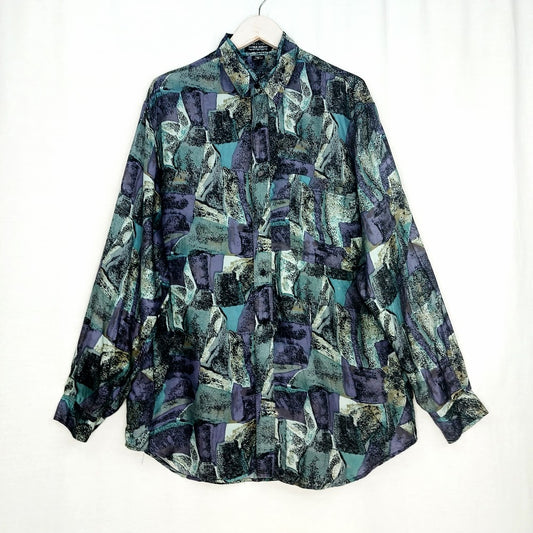 Van Zon vintage silkkikauluspaita koko M