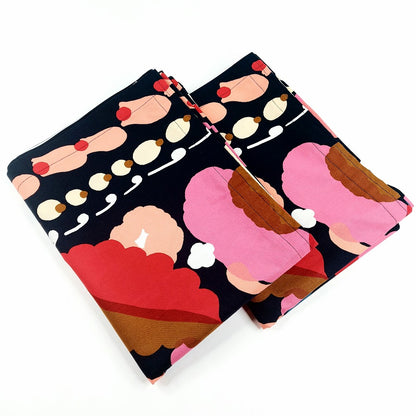 Verhot Marimekko Tuppura kankaasta 138x204 cm 2 kpl