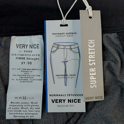 Very Nice Pirre Straight stretchfarkut koko 27/30"