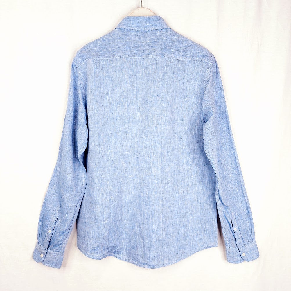 WE Fashion pellavakauluspaita koko M