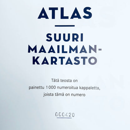 WSOY Werner Söderström: Atlas - Suuri Maailman Maailmankartasto
