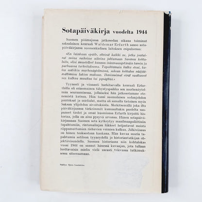 Waldemar Erfurth: Sotapäiväkirja vuodelta 1944