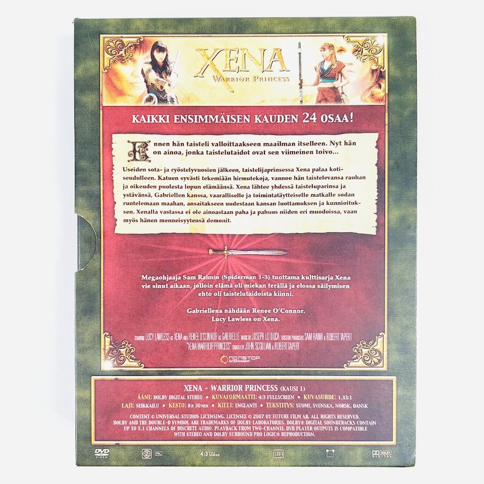 Xena Warrior Princess ensimmäinen kausi DVD-boksi