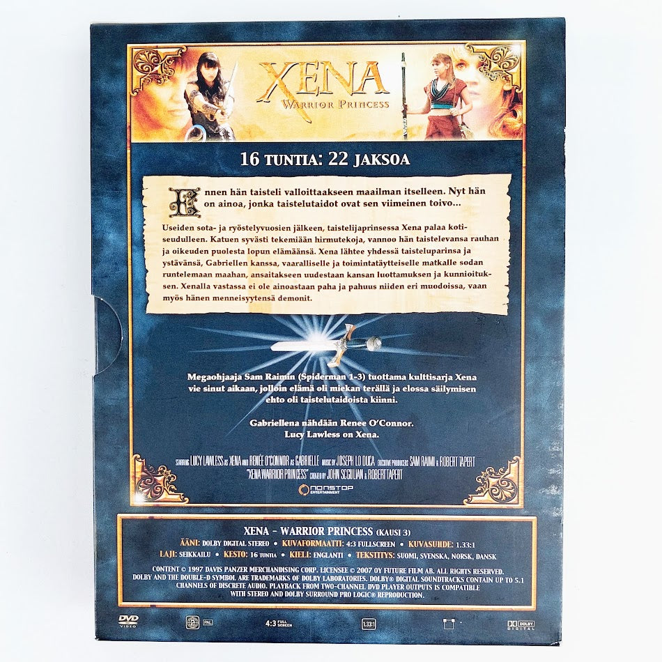 Xena Warrior Princess kolmas kausi DVD-boksi