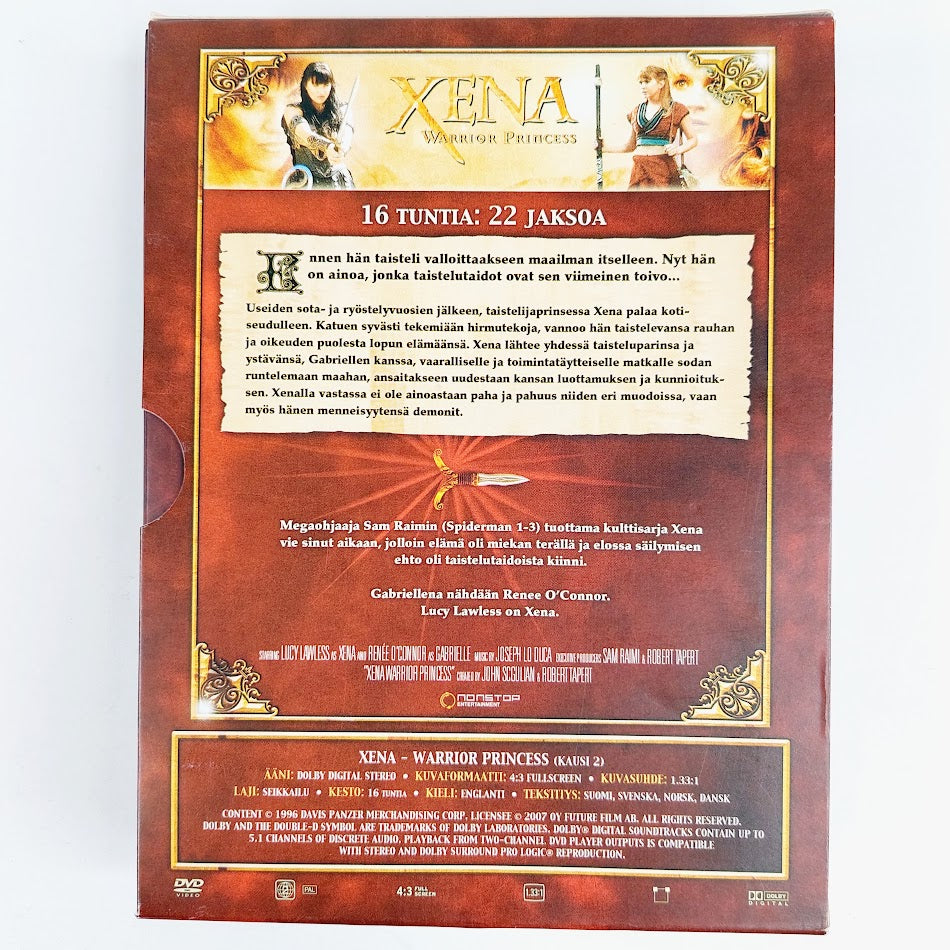 Xena Warrior Princess toinen kausi DVD-boksi