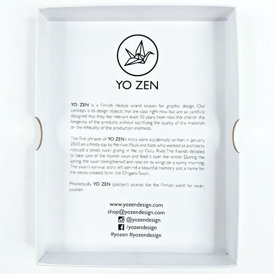 Yo Zen Origami Mini Dove kaulakoru