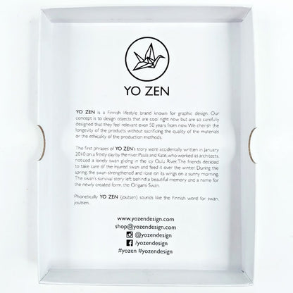 Yo Zen Origami Mini Dove kaulakoru