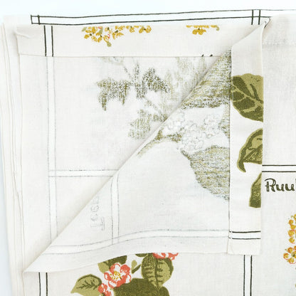 Yrtit ja maustekasvit vintage verhot 130x150 cm 2 kpl