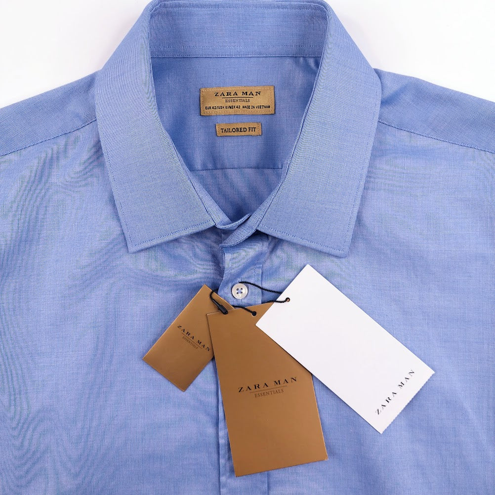 Zara Man Essentials Tailored Fit kauluspaita koko 42