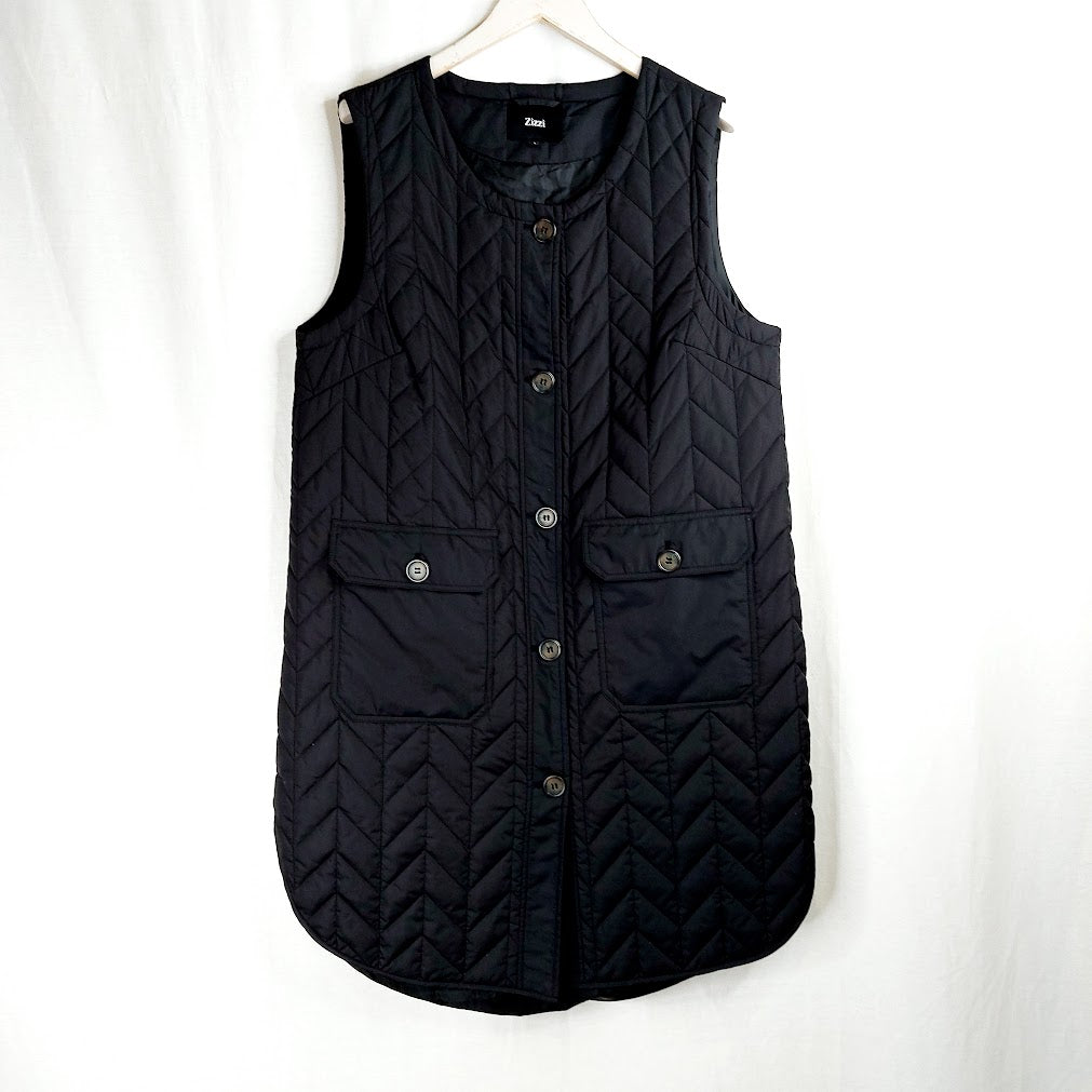 Zizzi Mallie pitkä toppaliivi koko S