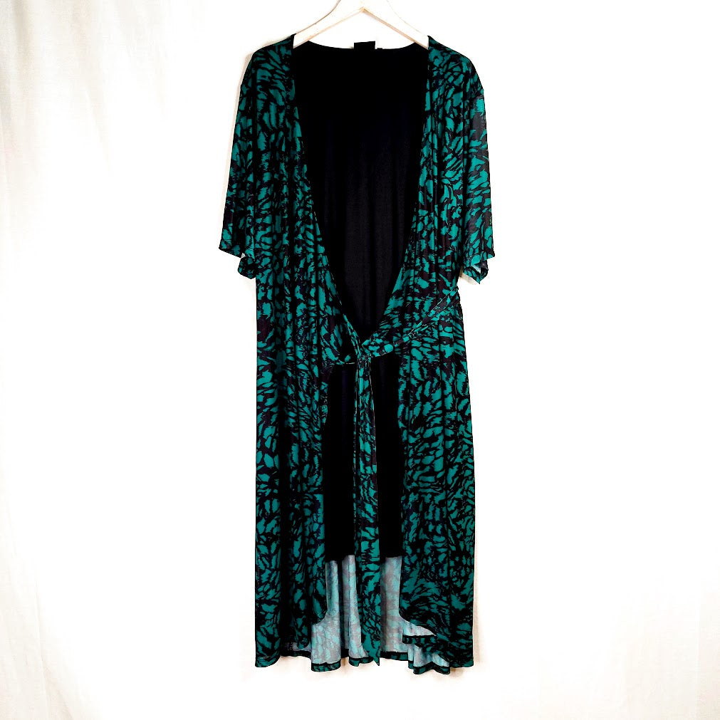 Zizzi Mesh Midi kietaisumekko koko XL