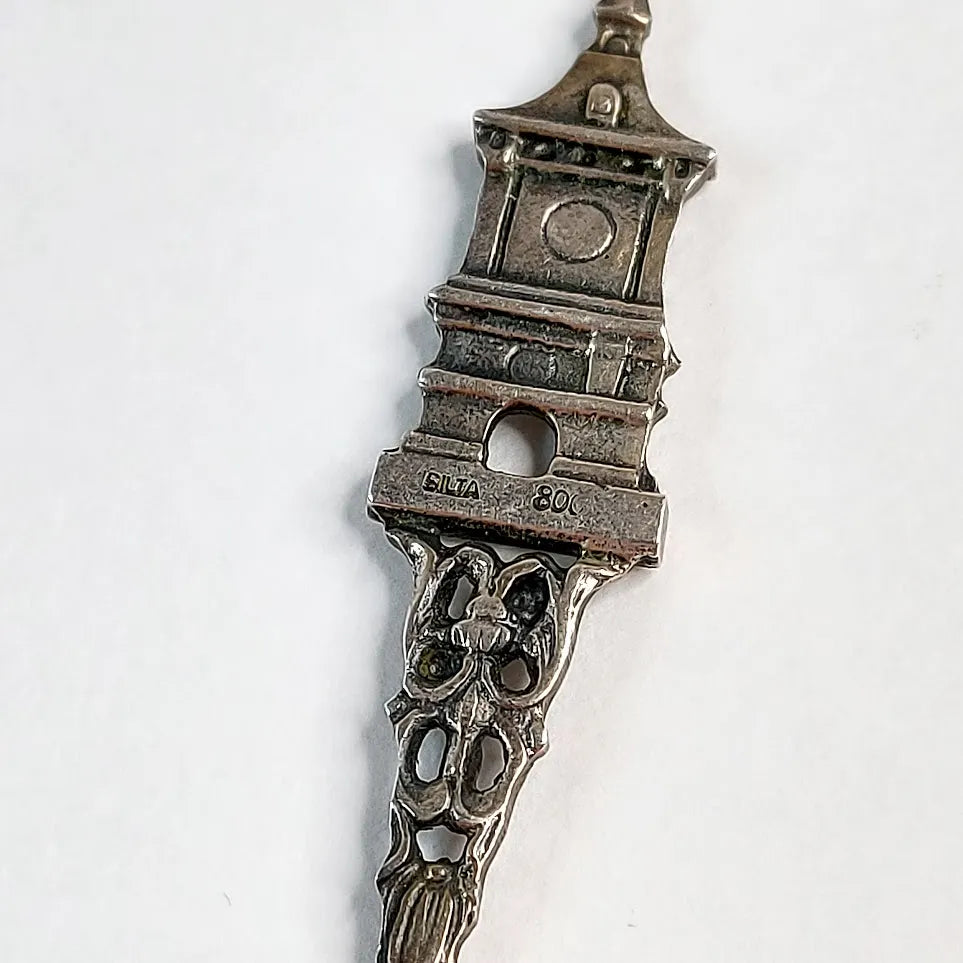 Bern matkamuistolusikka 800 hopea 11,5 cm