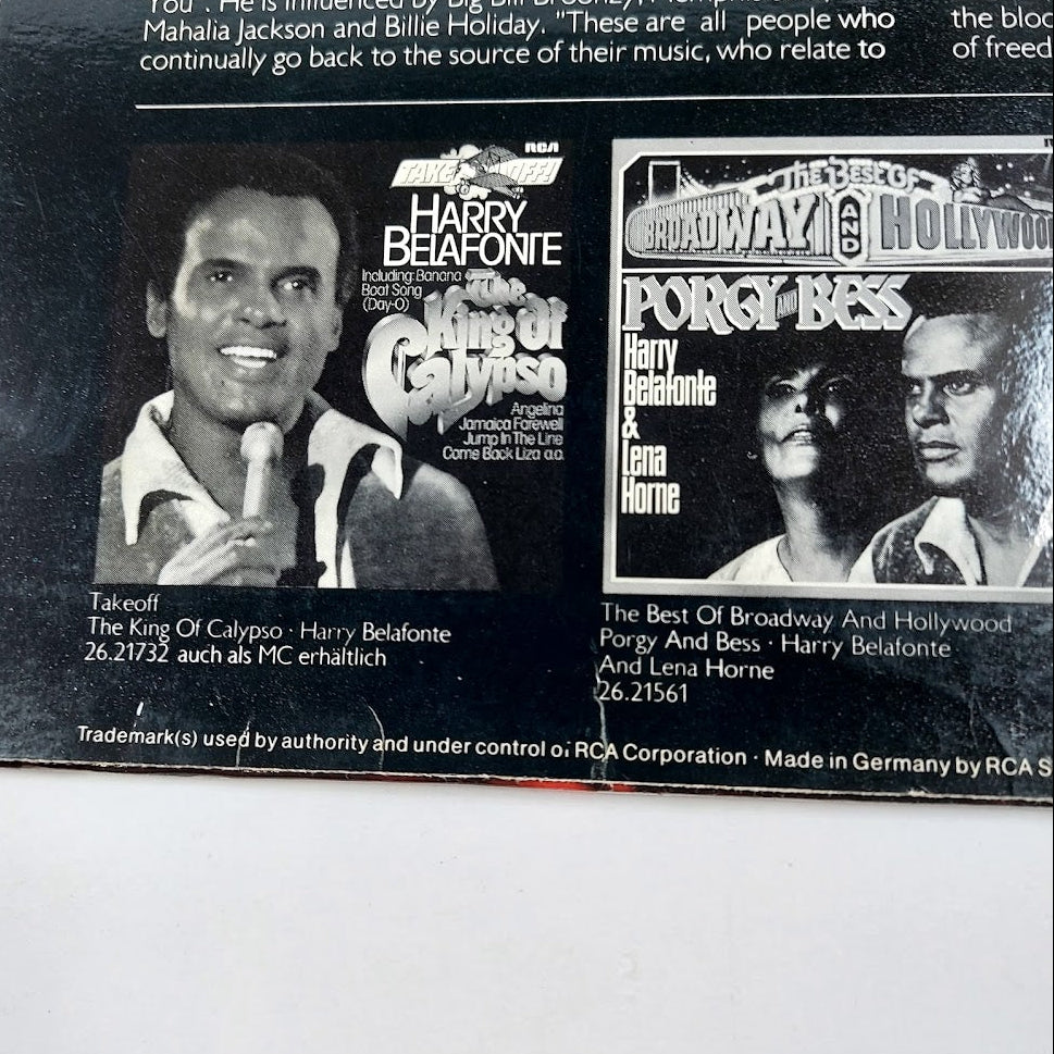 Harry Belafonte Blues & Worksongs Take Off-vinyyli
