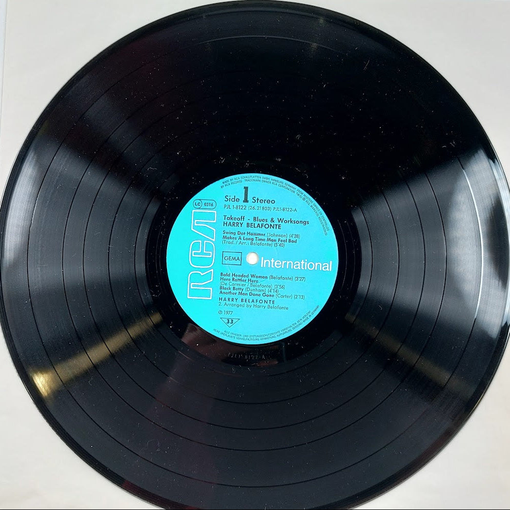 Harry Belafonte Blues & Worksongs Take Off-vinyyli