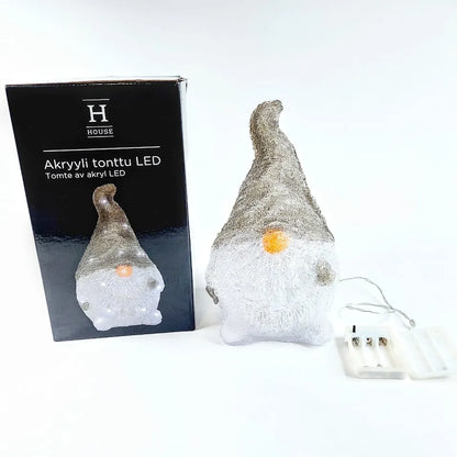 House Akryyli tonttu  led 28 cm