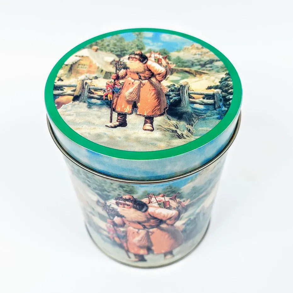 Jouluinen peltipurkki 14cm