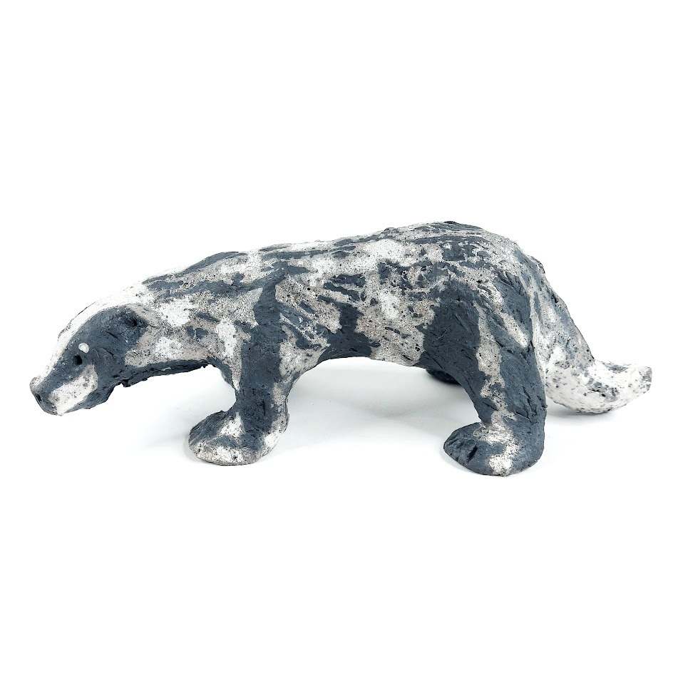 Karins Keramik mäyrä figuuri