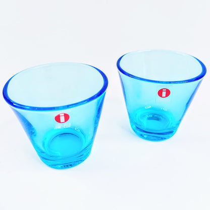 Iittala Kartio snapsilasi vaaleansininen 2 kpl