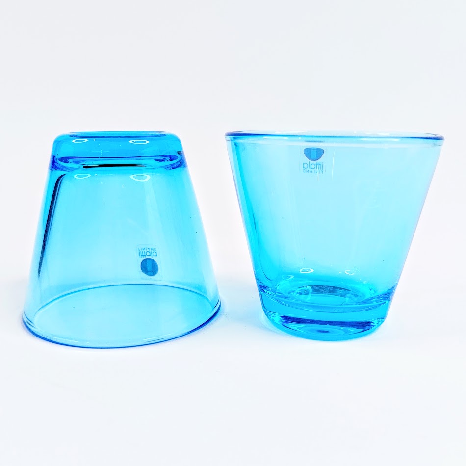 Iittala Kartio snapsilasi vaaleansininen 2 kpl
