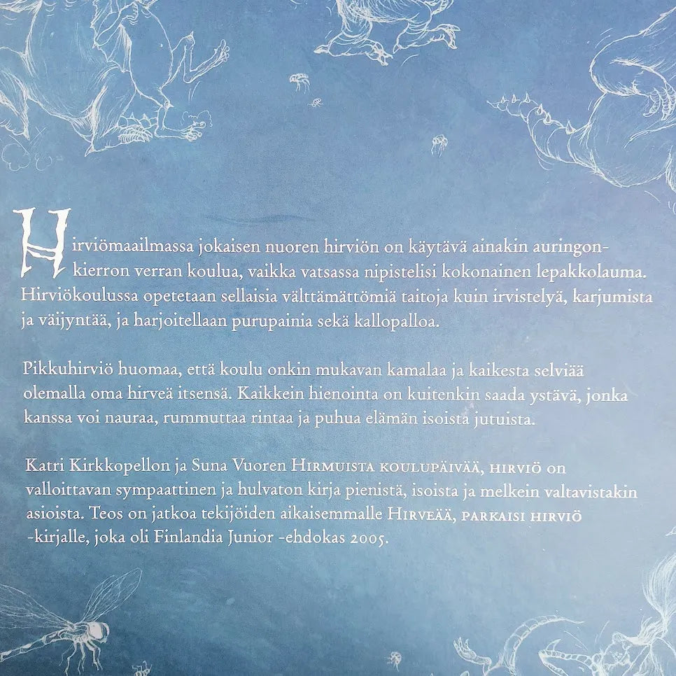 Kirja Suna Vuori Hirmuista koulupäivää, hirviö