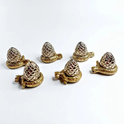 Kultainen servettirengas setti 5,5 cm 12 osaa