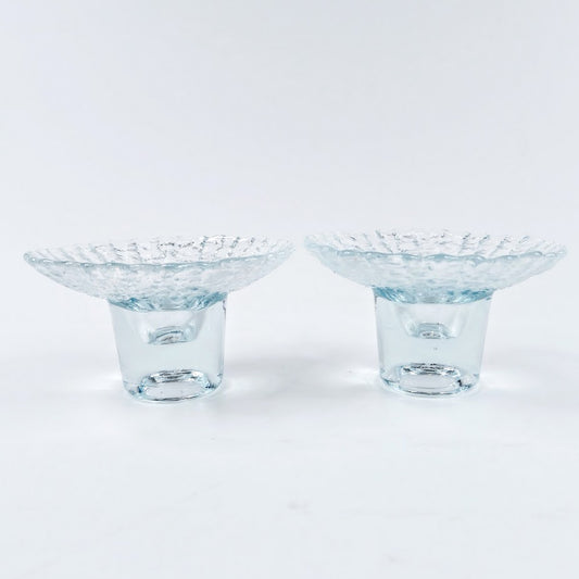 Riihimäen Lasi Kehrä kynttilänjalat 2 kpl