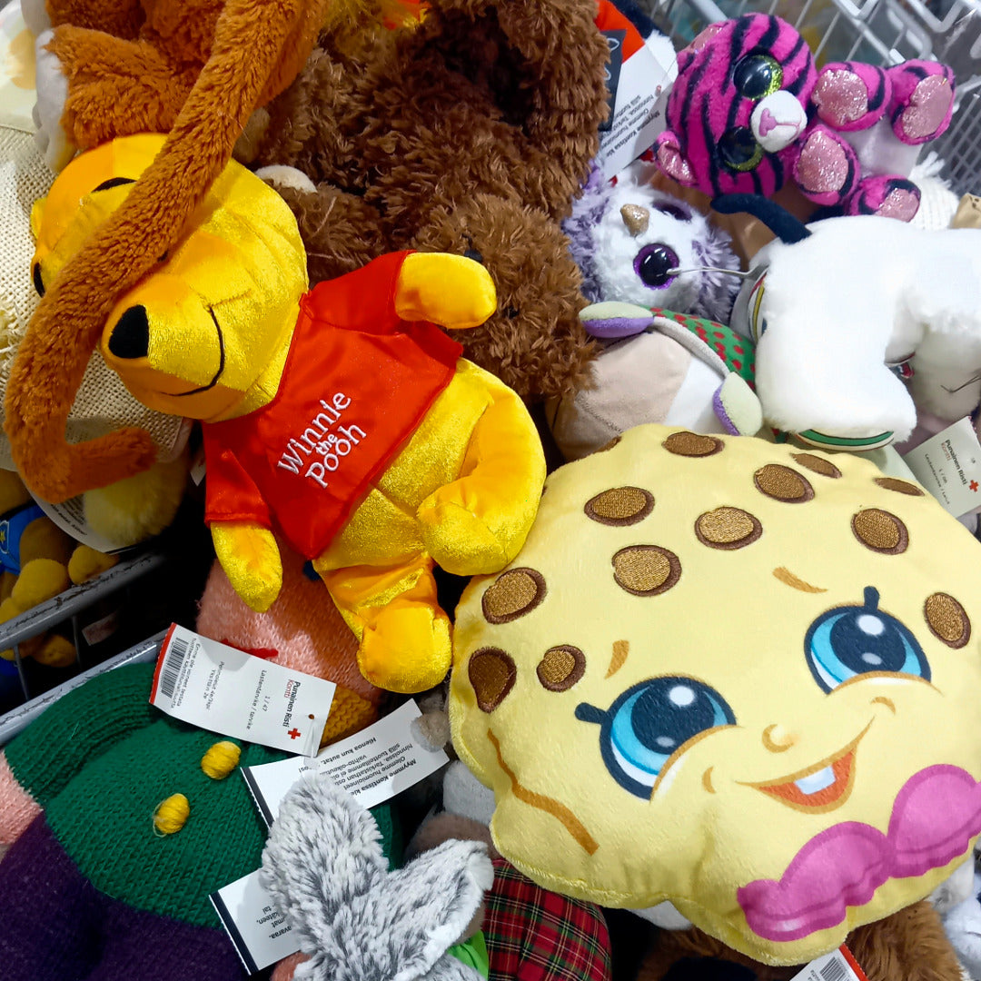 Pehmoleluja sekaisin kasassa.