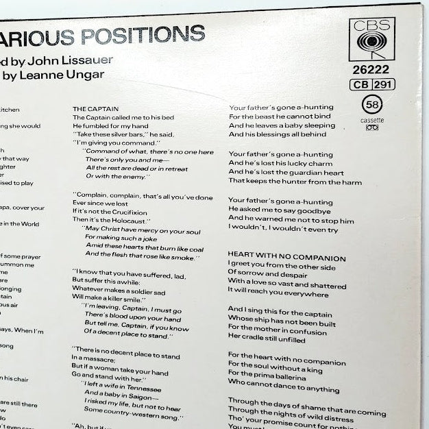 Leonard Cohen Various Positions-vinyyli