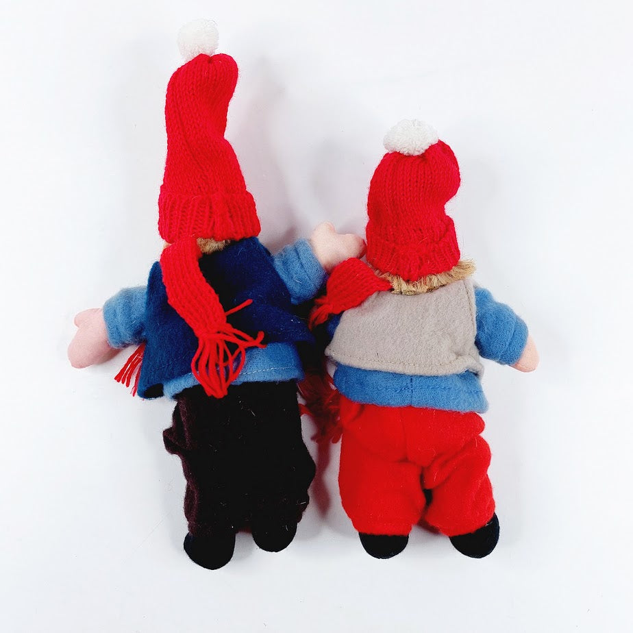 Poika ja tyttö tonttunuket 2 kpl