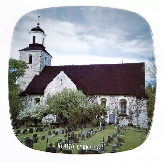 Arabia Kimito Kyrka 1987 seinälautanen