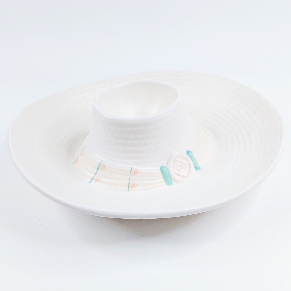 Treasure Craft Chip & Dip sombrero tarjoilukulho