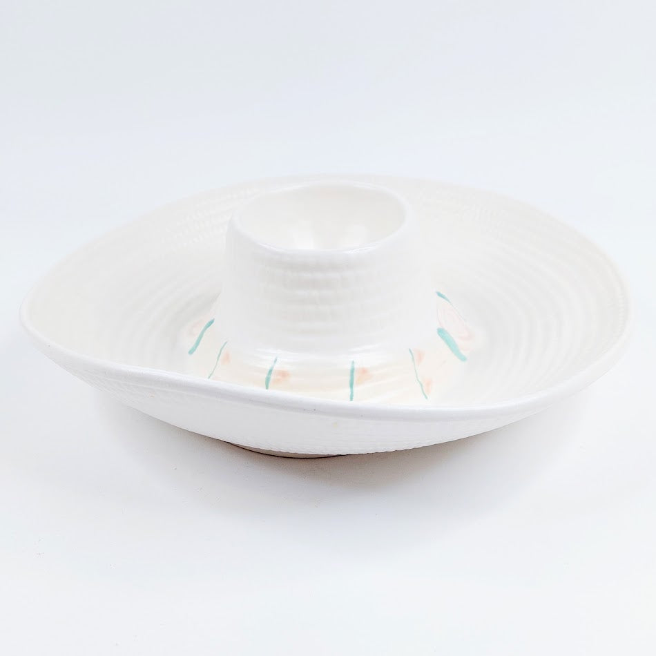 Treasure Craft Chip & Dip sombrero tarjoilukulho