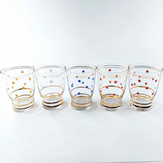 Tähtikuvioinen juomalasi 5 kpl