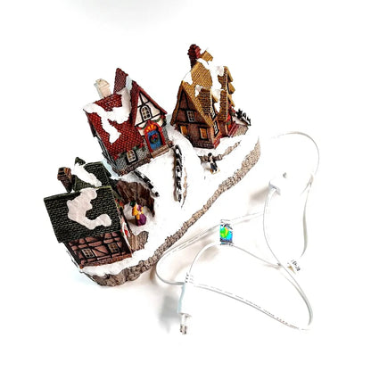 Talvikylä joulukoriste led-valo