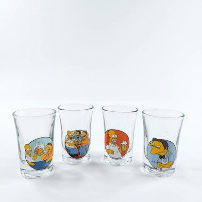 The Simpsons shottilasit 4 kpl
