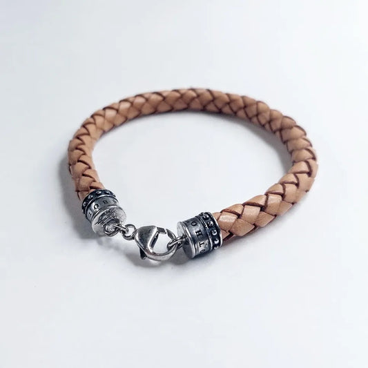 Thomas Sabo nahkainen 925 rannekoru 19 cm