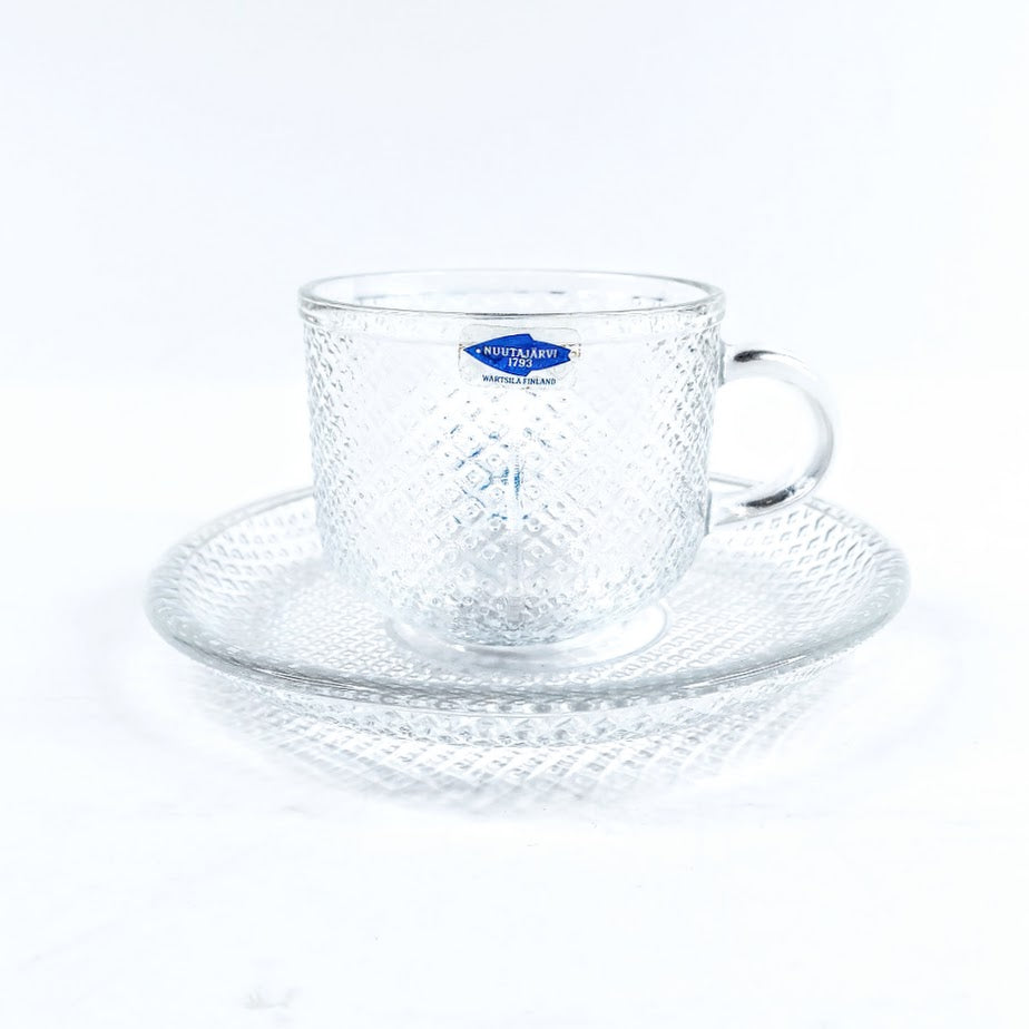 Nuutajärvi Pauliina kahvikuppi ja asetti